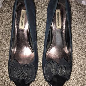 Open toe heels. STEVE MADDEN